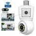 lulshou Cameras for Home Security -lens Camera Cell Phone Remote Wireless Indoor Home-light Night Vision HD Intelligent Surveillance Camera Indoor Camera