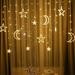 Bilqis Star String Lights Timer Warm White Twinkle Lights Cute Hanging Fairy Light for Bedroom Room Car Party Home Indoor Outdoor Xmas Decor Tree Decorations
