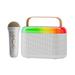 Portable Karaoke Machine Bluetooth Speaker with 1 Wireless Microphones & LED RGB Lights Singing Machine Karaoke Set for Adults Kids Family Home Party