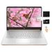 hp Newest 14 Touchscreen Laptop Intel Dual-Core N4020 8GB RAM 128GB Storage(64GB eMMC+64GB Micro SD) Webcam 1Yr Office w/Accessories(Rose Gold)