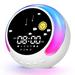 Kids Alarm Clock Dual Alarm Clock with Touch Night Light Dimmable Ok to Wake Clock for Kids Wake Up Light with Sleep Trainer DIY Alarm Clock Ringtones Bluetooth Speaker Girl/Boy Bedroom Gift.