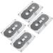 4 Pcs Blank Audio Tape Recordable Tapes 30-minute Cassette for Recording Empty Box Plastic