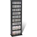 NLIBOOMLife 64 Slim CD DVD Media Tower in Black