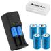 Rechargeable 3.7V 14250 Battery with Charger Can Replace 3.6 Volt LS 14250 ER14250 3v CR14250 Battery for Laser