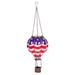 Arlmont & Co. Selara Patriotic Solar Powered Garden Art in Blue/Red | 18 H x 6 W x 6 D in | Wayfair 5A6647BFC189424BA49F6870D70A2782