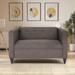 Latitude Run® Bennet Black Loveseat Sofa For Living Room | Wayfair F3A820520A164A2393135B54842E1AF2