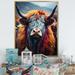 Millwood Pines Colorful Fur Yak Portrait On Canvas Print Metal in Blue/Yellow | 32 H x 24 W x 1 D in | Wayfair 6FD61AF4E9B34A6D83CFD4B4BA611D86