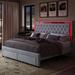 Wrought Studio™ Bed Frame w/ Two Storage Drawers & LED Headboard Acrylic Mirrored | 11 H x 56 W x 79.3 D in | Wayfair