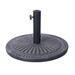 Arlmont & Co. Skyeler Universal Cement Patio Umbrella Base w/ Sunburst Pattern Metal in Brown | 3.25 H x 19.25 W x 19.25 D in | Wayfair