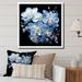 Winston Porter Blue Orchid Blossoms In Delicate Abstraction I On Canvas Print Canvas, Cotton in Black/Blue | 30 H x 30 W x 1 D in | Wayfair