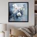 Winston Porter Orchid Blossoms In Delicate Abstraction I On Canvas Print Canvas, Cotton in Blue/White | 30 H x 30 W x 1 D in | Wayfair