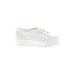 Superga Sneakers: White Solid Shoes - Women's Size 40 - Almond Toe