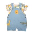 Baby Boy Blue Jungle Dungaree Set