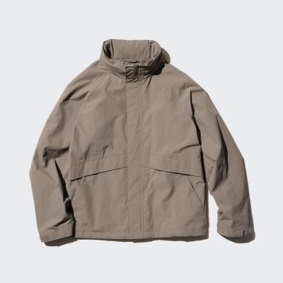 Uniqlo - Windproof Stand Collar Blouson Jacket - Brown - 3XL