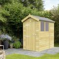 DIY Sheds 4 x 7ft Apex Shiplap Pressure Treated Double Door Shed
