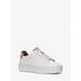 Michael Kors Shoes | Michael Kors Outlet Poppy Logo Trim Sneaker 9.5 Lt Cream New | Color: Cream | Size: 9.5