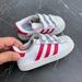 Adidas Shoes | Adidas Superstar Toddler Shoes Footwear White-Scarlet Red-Red Size 6k | Color: Pink/White | Size: 6bb