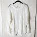 Anthropologie Sweaters | Anthropologie White Posey Stitchy Distressed Wool Sweater | Color: White | Size: S