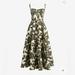 J. Crew Dresses | Jcrew Collection Sweetheart A-Line Midi Dress In Leafy Floral Taffeta Green | Color: Green/White | Size: 2