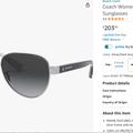 Coach Accessories | Coach Women's Aviator Sunglasses, Silver/Grey | Color: Silver | Size: Os