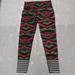 Adidas Pants & Jumpsuits | Adidas Climalite High Rise High Waisted Performance Size L Print & Stripes Tight | Color: Black/Red | Size: L