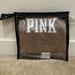 Victoria's Secret Bags | New! Victoria's Secret Pink Clear Cosmetic Glitter Bag | Color: Black/Pink/Red | Size: Os