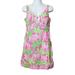 Lilly Pulitzer Dresses | Lilly Pulitzer Dress Womens 4 Taboo Pink Elephants Sheath Keyhole Lined | Color: Green/Pink | Size: 4
