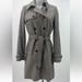 J. Crew Jackets & Coats | J Crew Houndstooth Wool Blend Trench Coat - Size 4 | Color: Black/White | Size: 4