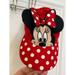 Disney Accessories | Girls Minnie Mouse Hat Red/White Dot Velcro Adjustable | Color: Red/White | Size: Osg