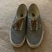 Vans Shoes | Men’s Euc Vans Authentic Shoes Size 12 From J.Crew | Color: Gray | Size: 12