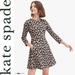 Kate Spade Dresses | Kate Spade - Forest Feline Jacquard Animal Print Dress - Size 4 - Like New | Color: Black/Brown | Size: 4