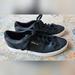Adidas Shoes | Adidas Sleek Black Leather Sneakers | Color: Black | Size: 6