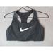 Nike Intimates & Sleepwear | Nike Sports Bra Womens Medium Black White Swoosh Dri-Fit Logo Yoga Active Racer | Color: Black | Size: M