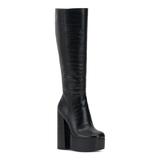Jessica Simpson Shoes | Jessica Simpson Womens Black 2" Platform Samah Square Toe Block Heel Boots 6.5 M | Color: Black | Size: 6.5