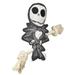 Disney Dog | Disney Nightmare Before Christmas Jack Skellington Flattie Squeaker Toy W/ Rope | Color: Black/White | Size: Os