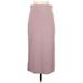 Express Casual Skirt: Pink Solid Bottoms - Women's Size Small
