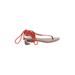 Nine West Sandals: Red Solid Shoes - Women's Size 7 - Open Toe