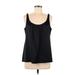 Eileen Fisher Sleeveless Silk Top Black Scoop Neck Tops - Women's Size Medium