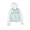 Wallflower Denim Jacket: White Jackets & Outerwear - Kids Girl's Size Small