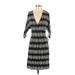 Tart Casual Dress - Sheath V-Neck 3/4 sleeves: Black Dresses - New - Women's Size Small