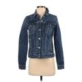 Levi's Denim Jacket: Short Blue Print Jackets & Outerwear - Women's Size Small