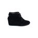 TOMS Wedges: Black Solid Shoes - Women's Size 8 - Round Toe