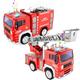 TOYABI Feuerwehrauto, 2pcs Feuerwehr Spielzeug mit Leiter, Licht und Sound, 1:20 Feuerwehrauto ab 2 Jahre, Geburtstag Weihnachten Party Geschenk für Kinder 3 4 5 6 7 8 Jahr
