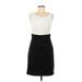 Connected Apparel Casual Dress - Sheath Scoop Neck Sleeveless: Black Solid Dresses - Women's Size 6