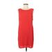 BCBGMAXAZRIA Casual Dress - Shift: Red Print Dresses - Women's Size 6