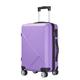 TOTIKI Luggage Hardcase Luggage Suitacse with Spinner Wheels,Spinner Wheels Lightweight Hardshell Trolley Suitcase (Color : Purple, Size : 20in)