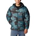 Columbia Men's Powder Lite Hooded Jacket Hooded Puffer Jacket, Metal Mod Camo Print, Size S