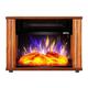 WARTHY Electric Fireplace Wall Mounted Electric Stove Fireplaces Wood Stove Electric Stove Thing Electric Fireplace Firewood Wood Burning Effect Flame Heater900 1800W Portable Indoor Use elegant