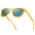 MiqiZWQ Sunglasses womens Sunglasses Women Men Fashion Driving Sun Glasses For Male-Yellow Blue-A