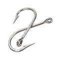 Fishing Hook 2Pcs Stainless Steel Fishing Hooks Large Shark and Tuna Bait Hooks Extra Strong for Saltwater Fishing Size 16/0 18/0 20/0 Circle Hook (Color : 20-0)